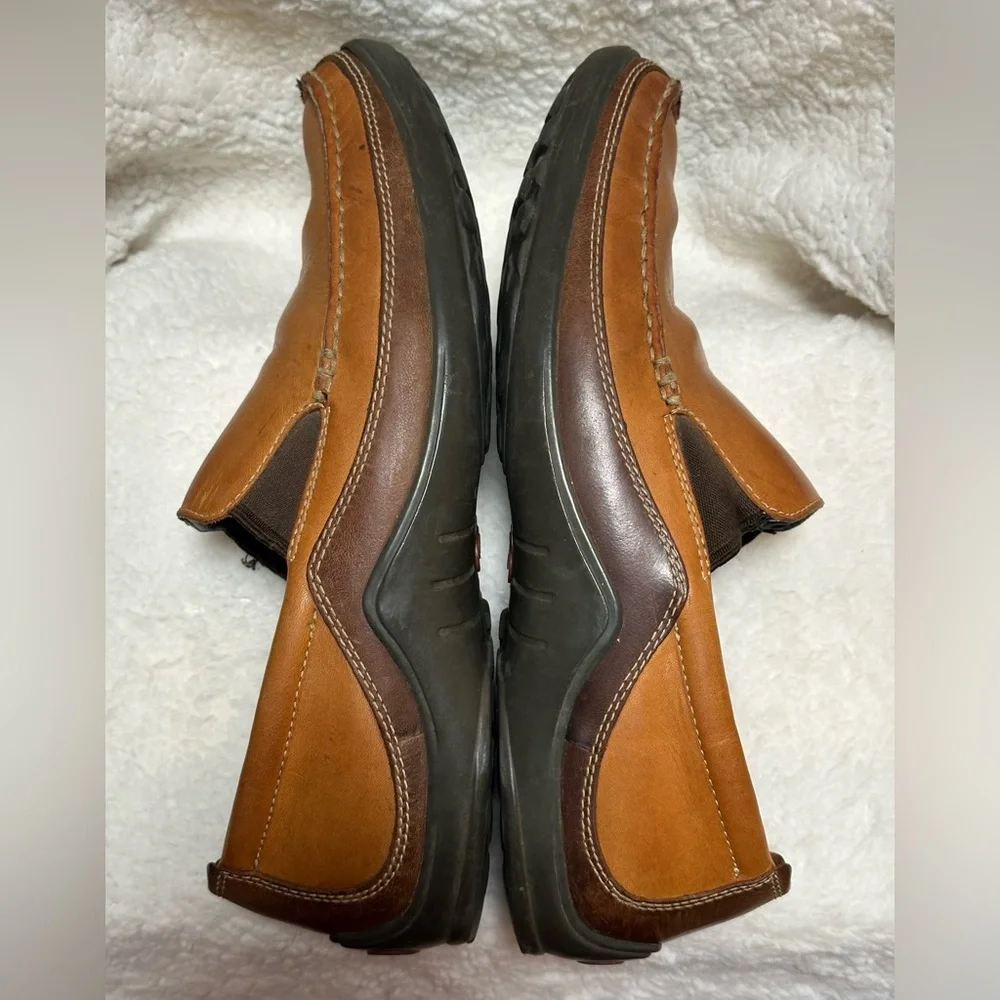 Cole Haan Tucker Venetian Light Brown & Dark Brown Loafers Men's 10M - Flawed